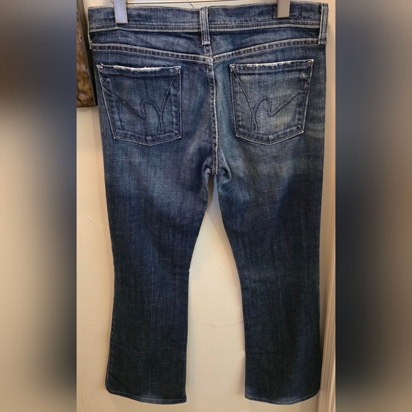 Citizens Of Humanity Dark Blue Flare Jeans 29 x 31 - Picture 8 of 9